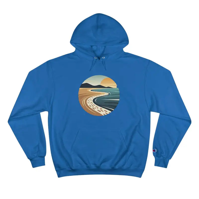 Private Beach Club Coastal Hoodie for Ultimate Comfort by Champion - Ocean State Styles