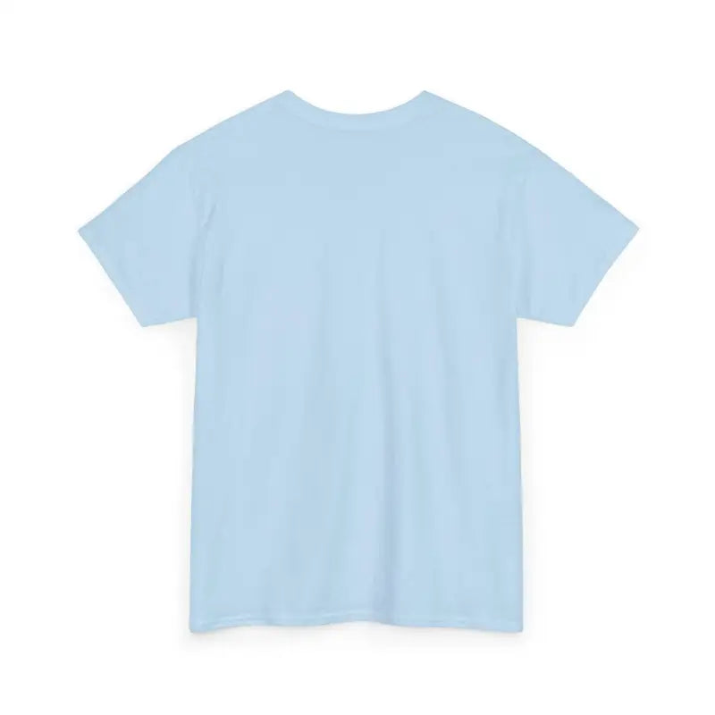 Light blue t-shirt featuring Rainbow Dog Dad design for pet parents