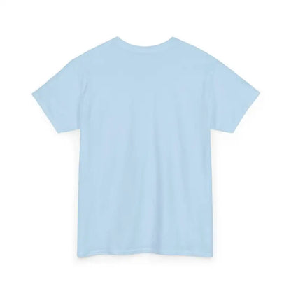 Light blue t-shirt featuring Rainbow Dog Dad design for pet parents