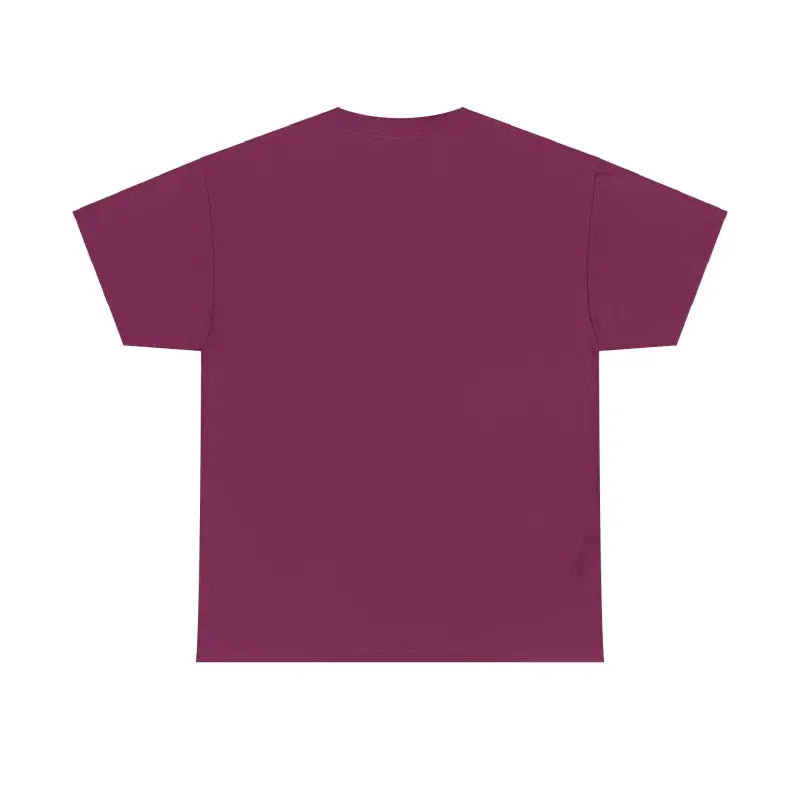 Maroon t-shirt featuring Rainbow Dog Dad design for pet parents and dog lovers