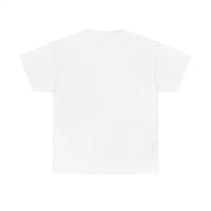 White short-sleeved t-shirt featuring Rainbow Dog Dad design for pet parents