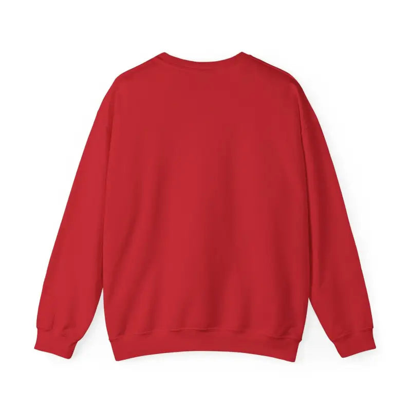 Red Crewneck Sweatshirt featuring Witch Hat and Chicken Patterns for stylish outfits