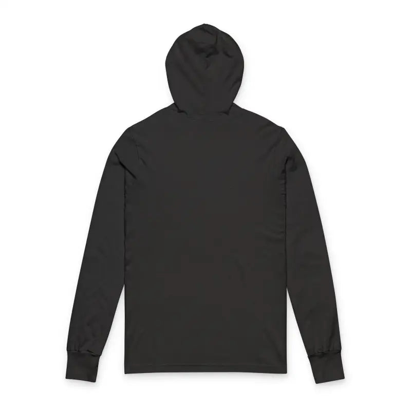 Dark grey long-sleeved hooded t-shirt from Retro Wave Long Sleeve Hooded Apparel collection