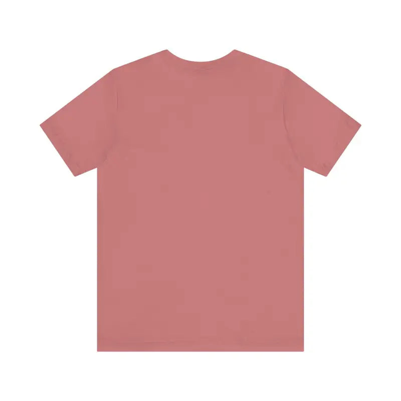 Rose-colored Rhode Island Beach Vibes Unisex Tee Shirt displayed prominently