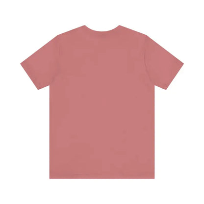 Rose-colored Rhode Island Beach Vibes Unisex Tee Shirt displayed prominently