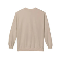 Beige Rhode Island crewneck sweatshirt with ribbed cuffs and hem