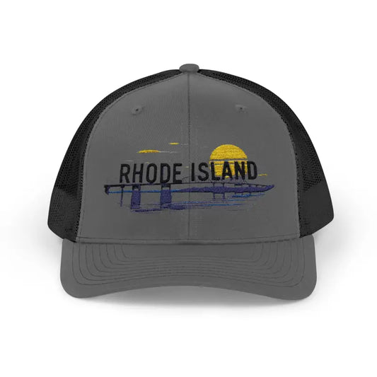 Rhode Island Embroidered Snapback Trucker Cap for Style - Ocean State Styles
