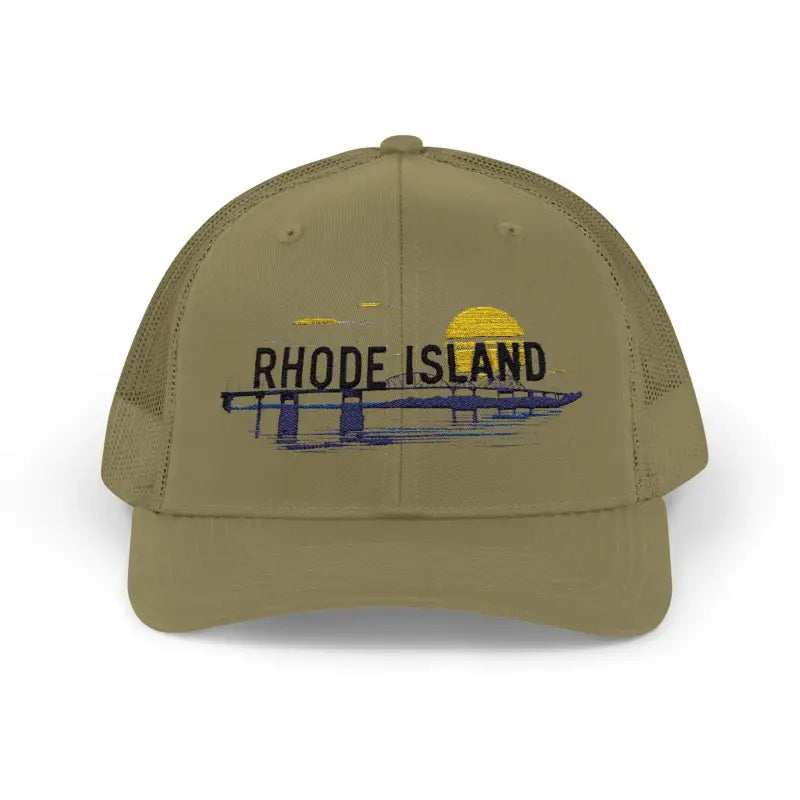 Rhode Island Embroidered Snapback Trucker Cap for Style - Ocean State Styles