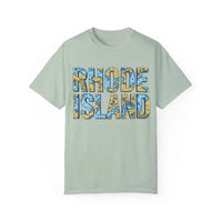 Rhode Island Garment Dyed Unisex T-Shirt Casual Coastal Vibe - Ocean State Styles