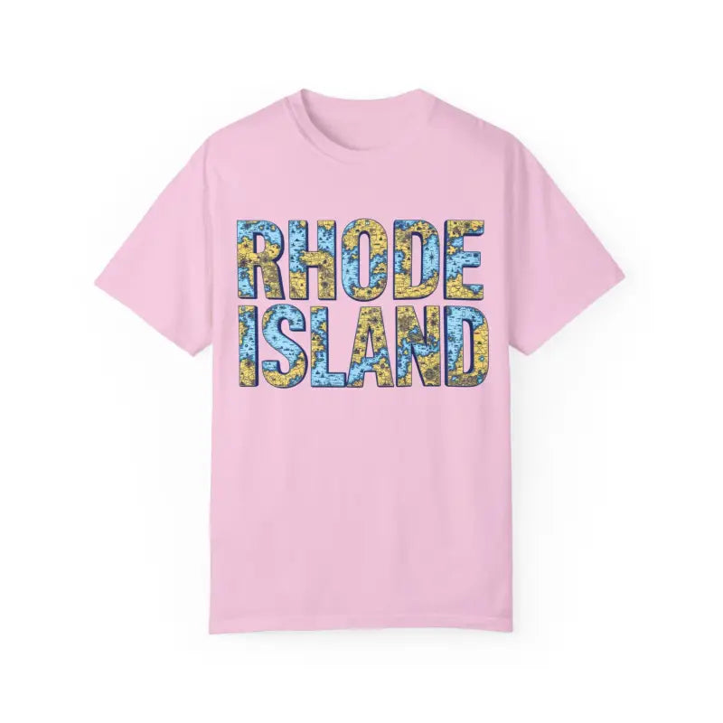 Rhode Island Garment Dyed Unisex T-Shirt Casual Coastal Vibe - Ocean State Styles