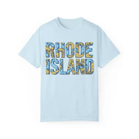 Rhode Island Garment Dyed Unisex T-Shirt Casual Coastal Vibe - Ocean State Styles