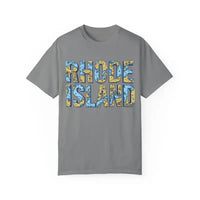 Rhode Island Garment Dyed Unisex T-Shirt Casual Coastal Vibe - Ocean State Styles