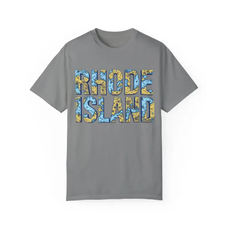 Rhode Island Garment Dyed Unisex T-Shirt Casual Coastal Vibe - Ocean State Styles