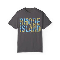 Rhode Island Garment Dyed Unisex T-Shirt Casual Coastal Vibe - Ocean State Styles