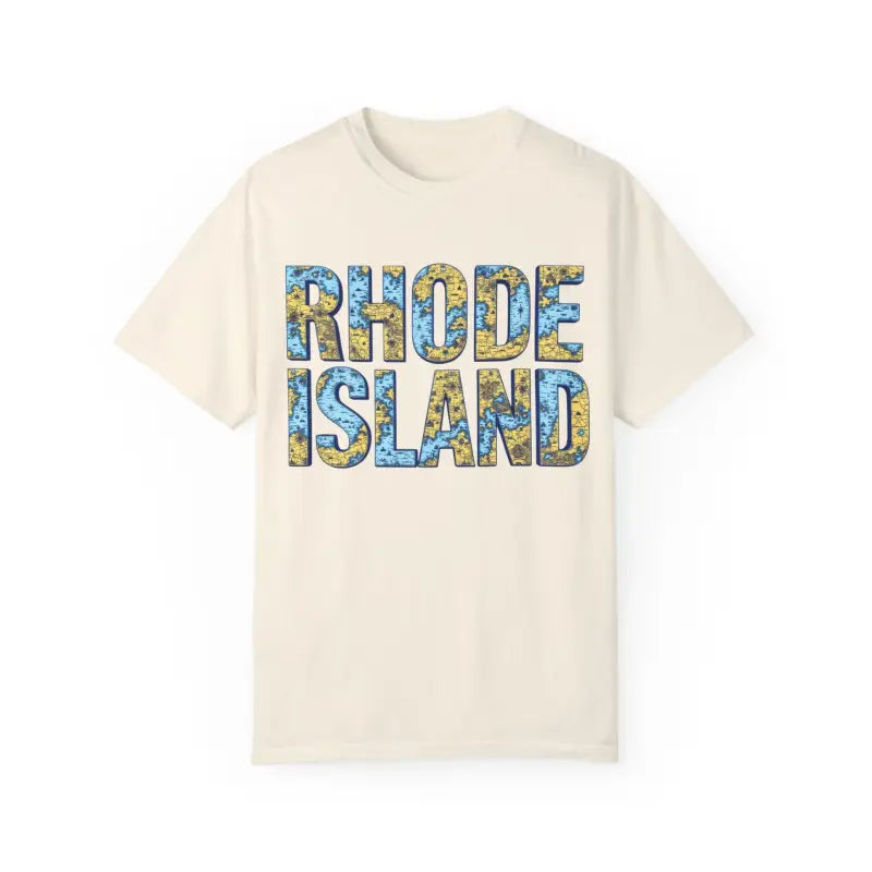 Rhode Island Garment Dyed Unisex T-Shirt Casual Coastal Vibe - Ocean State Styles