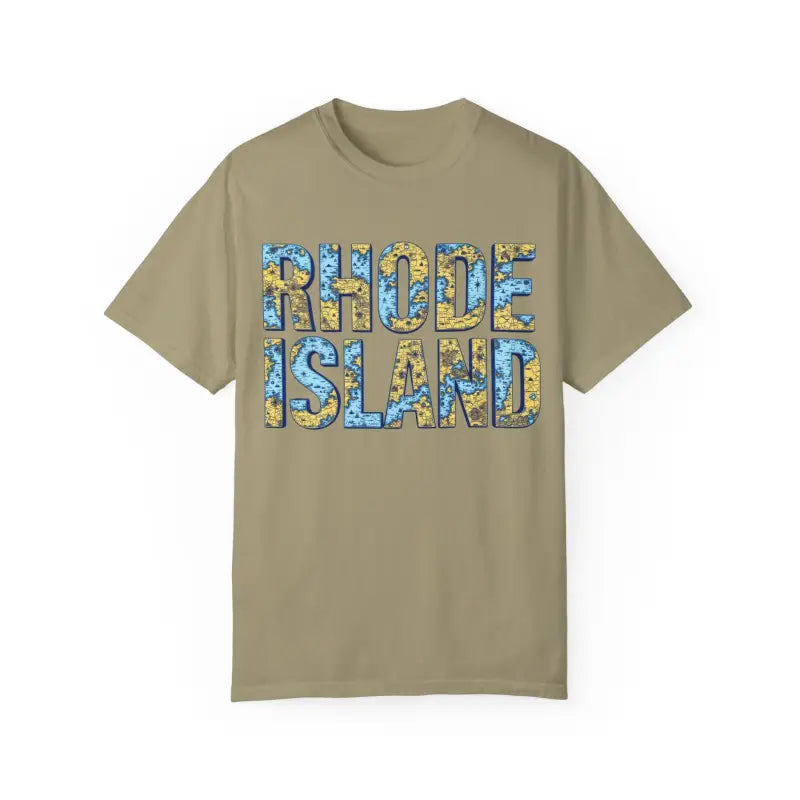 Rhode Island Garment Dyed Unisex T-Shirt Casual Coastal Vibe - Ocean State Styles