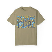 Rhode Island Garment Dyed Unisex T-Shirt Casual Coastal Vibe - Ocean State Styles
