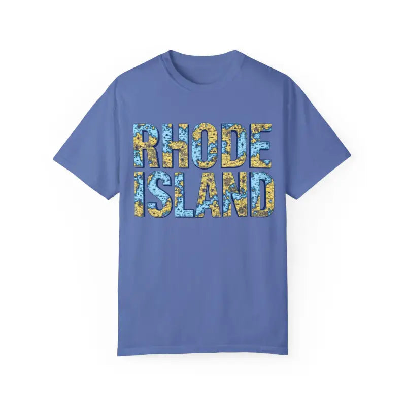 Rhode Island Garment Dyed Unisex T-Shirt Casual Coastal Vibe - Ocean State Styles