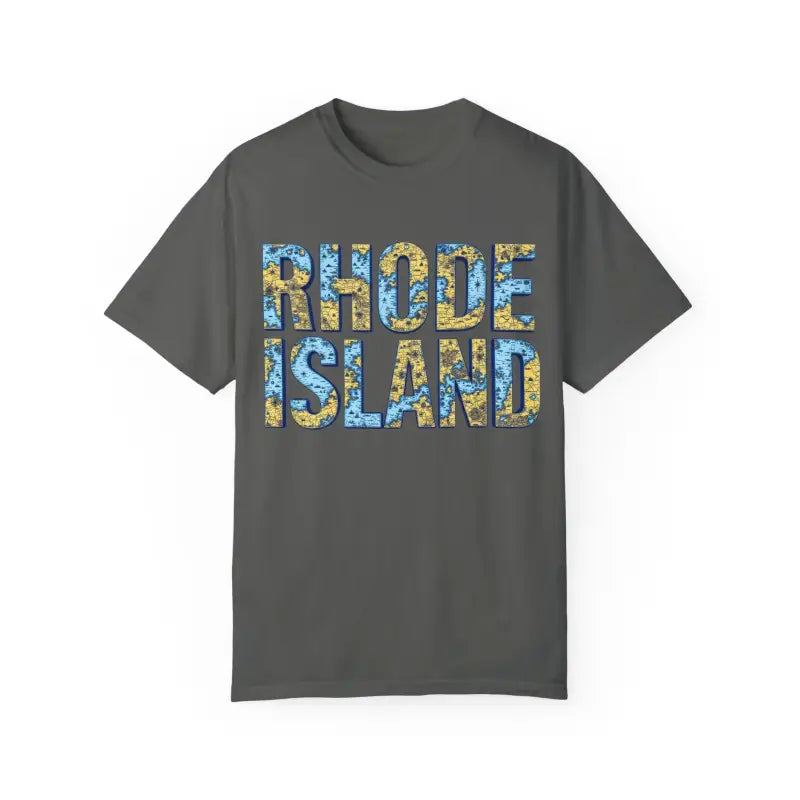 Rhode Island Garment Dyed Unisex T-Shirt Casual Coastal Vibe - Ocean State Styles