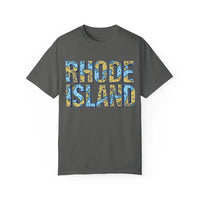 Rhode Island Garment Dyed Unisex T-Shirt Casual Coastal Vibe - Ocean State Styles