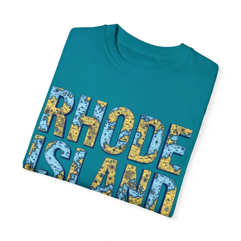 Rhode Island Garment Dyed Unisex T-Shirt Casual Coastal Vibe - Ocean State Styles