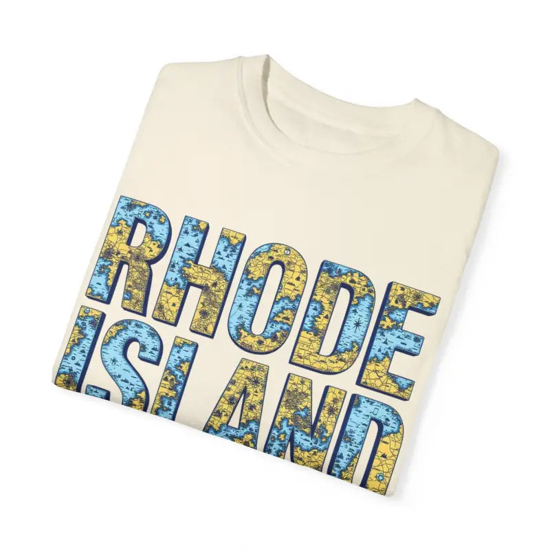 Rhode Island Garment Dyed Unisex T-Shirt Casual Coastal Vibe - Ocean State Styles