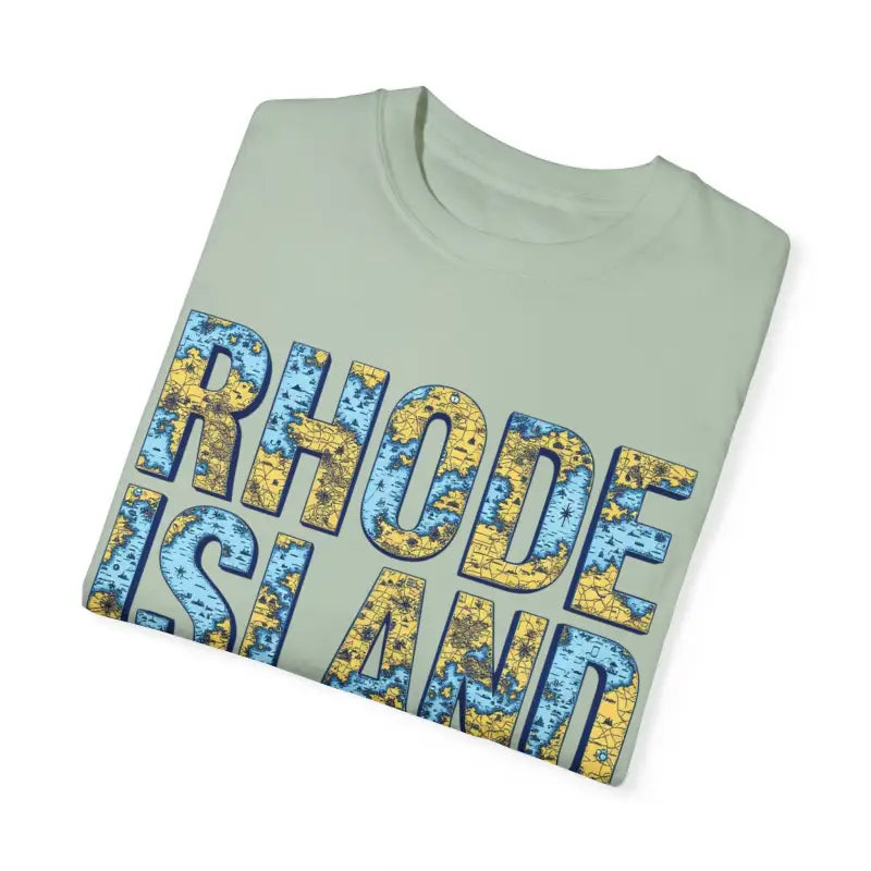 Rhode Island Garment Dyed Unisex T-Shirt Casual Coastal Vibe - Ocean State Styles
