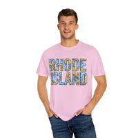 Rhode Island Garment Dyed Unisex T-Shirt Casual Coastal Vibe - Ocean State Styles