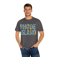 Rhode Island Garment Dyed Unisex T-Shirt Casual Coastal Vibe - Ocean State Styles