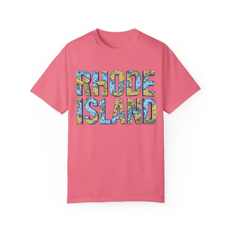 Rhode Island Garment Dyed Unisex T-Shirt Casual Coastal Vibe - Ocean State Styles