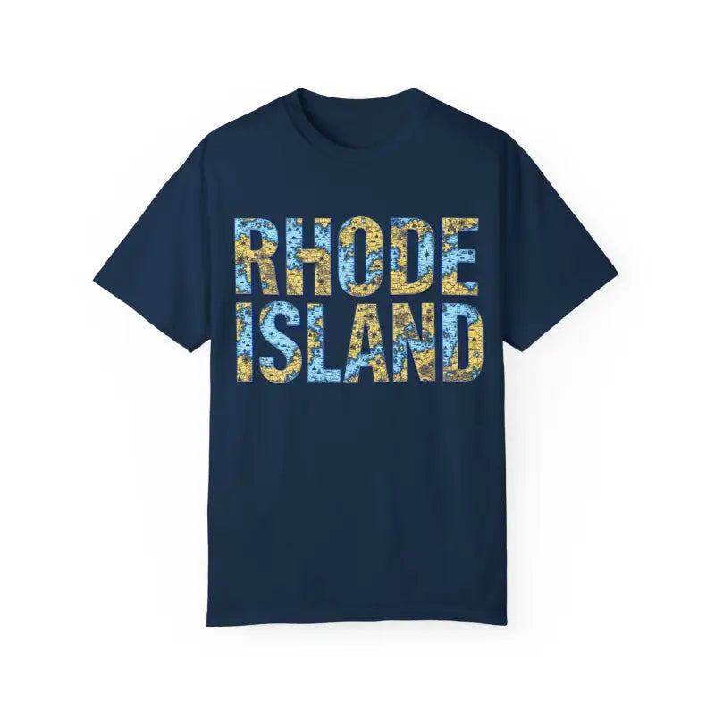 Rhode Island Garment Dyed Unisex T-Shirt Casual Coastal Vibe - Ocean State Styles