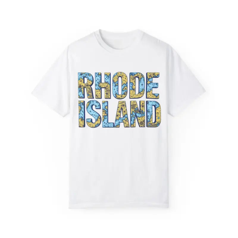 Rhode Island Garment Dyed Unisex T-Shirt Casual Coastal Vibe - Ocean State Styles