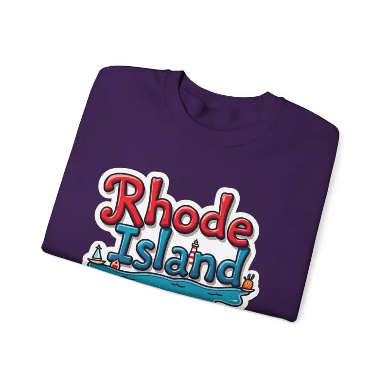 Rhode Island Graphic Crewneck Sweatshirt for Ultimate Comfort Casual Wear - Ocean State Styles