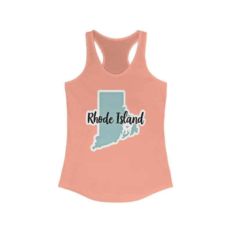 Rhode Island Graphic Racerback Tank Top for Active Women - Ocean State Styles
