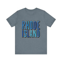 Rhode Island Graphic Tee Pink Unisex Jersey T-Shirt Style - Ocean State Styles