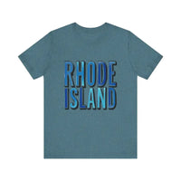 Rhode Island Graphic Tee Pink Unisex Jersey T-Shirt Style - Ocean State Styles