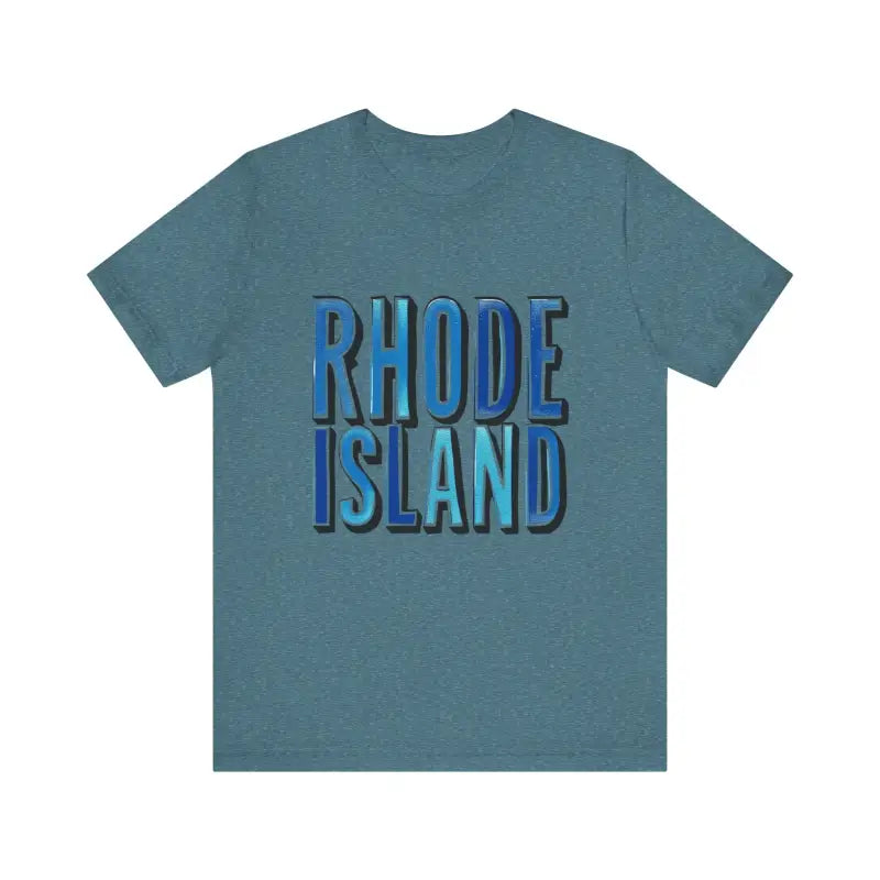 Rhode Island Graphic Tee Pink Unisex Jersey T-Shirt Style - Ocean State Styles