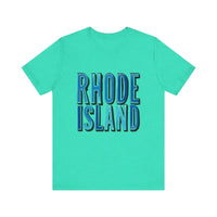 Rhode Island Graphic Tee Pink Unisex Jersey T-Shirt Style - Ocean State Styles