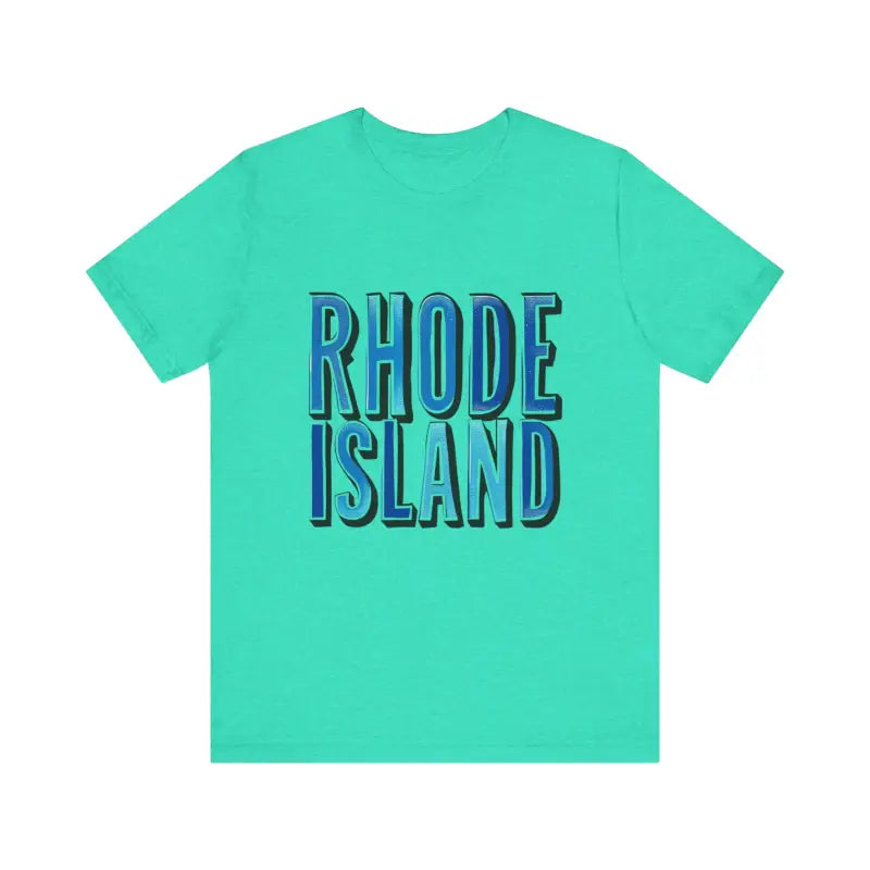 Rhode Island Graphic Tee Pink Unisex Jersey T-Shirt Style - Ocean State Styles