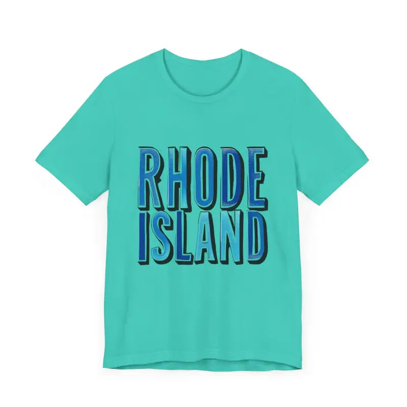 Rhode Island Graphic Tee Pink Unisex Jersey T-Shirt Style - Ocean State Styles