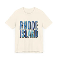 Rhode Island Graphic Tee Pink Unisex Jersey T-Shirt Style - Ocean State Styles