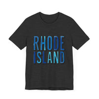 Rhode Island Graphic Tee Pink Unisex Jersey T-Shirt Style - Ocean State Styles