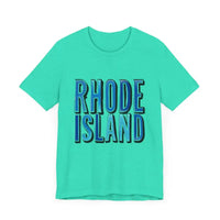 Rhode Island Graphic Tee Pink Unisex Jersey T-Shirt Style - Ocean State Styles