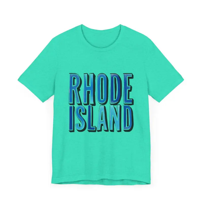 Rhode Island Graphic Tee Pink Unisex Jersey T-Shirt Style - Ocean State Styles