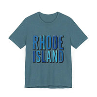 Rhode Island Graphic Tee Pink Unisex Jersey T-Shirt Style - Ocean State Styles