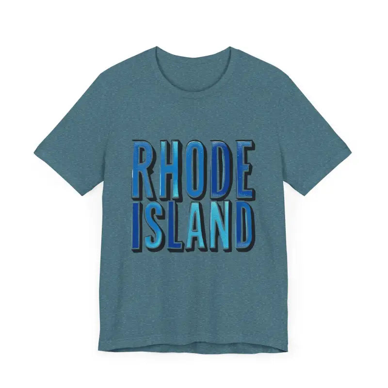Rhode Island Graphic Tee Pink Unisex Jersey T-Shirt Style - Ocean State Styles