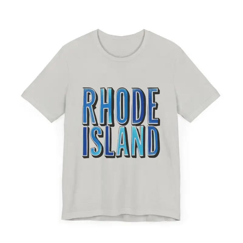 Rhode Island Graphic Tee Pink Unisex Jersey T-Shirt Style - Ocean State Styles