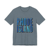 Rhode Island Graphic Tee Pink Unisex Jersey T-Shirt Style - Ocean State Styles