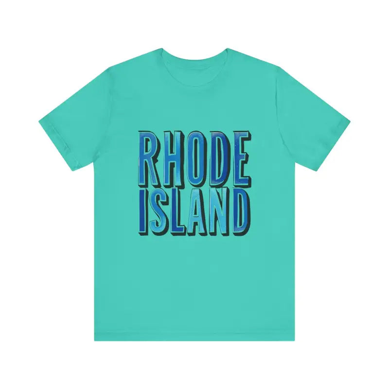 Rhode Island Graphic Tee Pink Unisex Jersey T-Shirt Style - Ocean State Styles