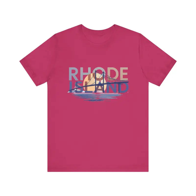Rhode Island Graphic Unisex Jersey Tee for Casual Comfort - Ocean State Styles